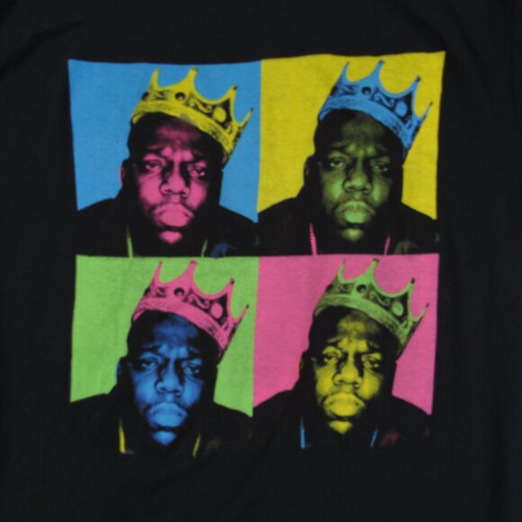 The Notorious B.I.G Biggie Smalls Pop Art T-SHIRT Size L 90s Rap Legend - Picture 2 of 4